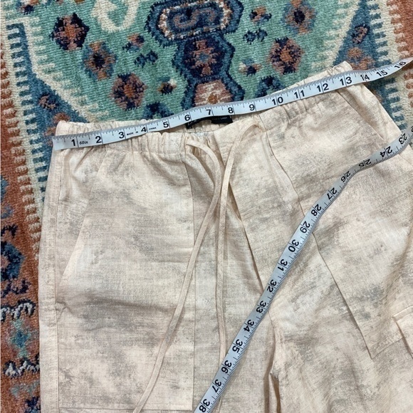 Zara Small Cargo Pants Printed High Waisted Pockets Baggy Y2K‎ Style - Picture 11 of 14